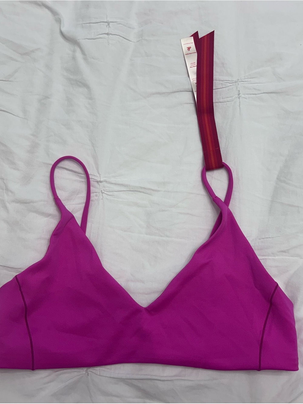 Left On Friday Sunday Bikini Top — Hot Pink - Picture 4 of 7